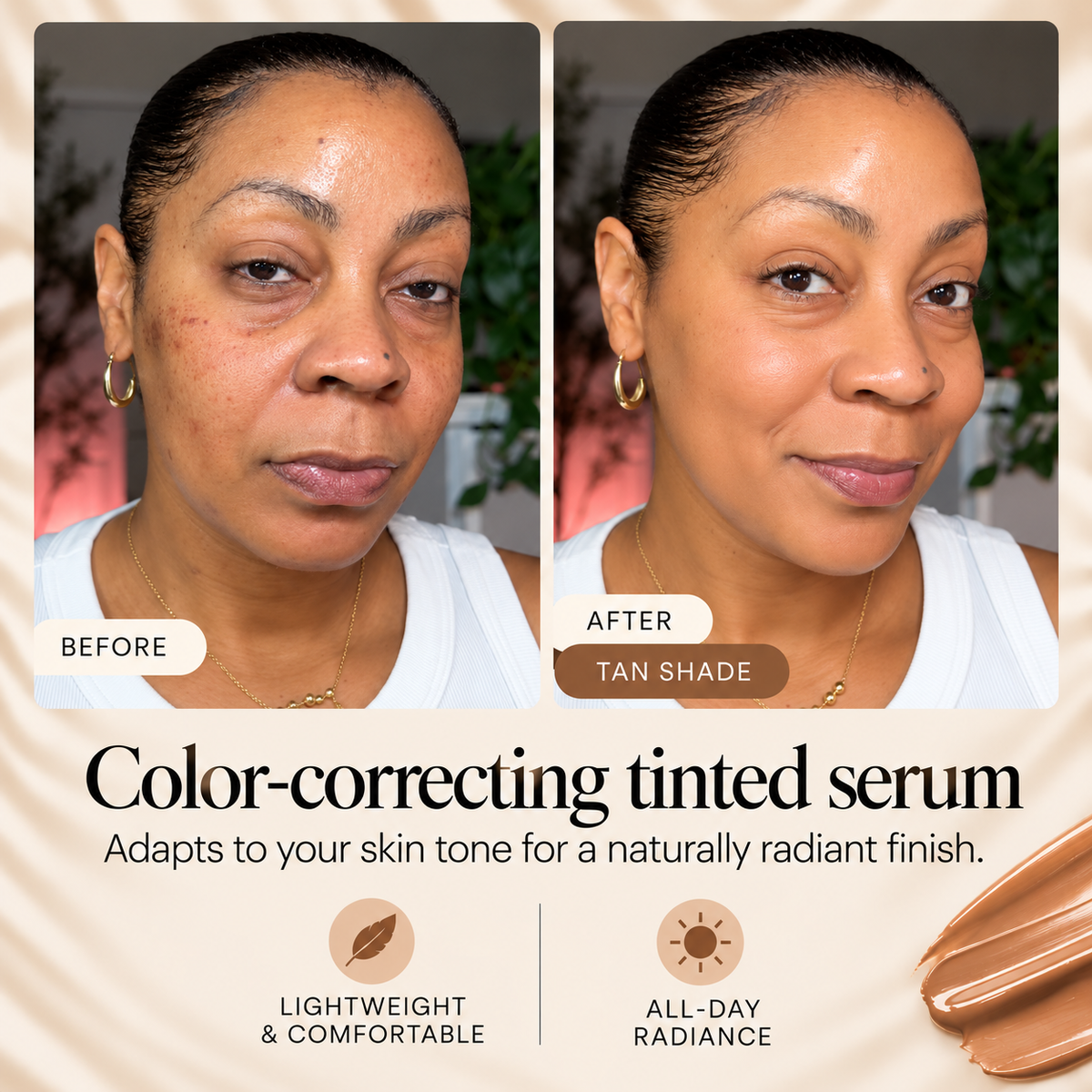 CC Tinted Serum | Goes On White, Becomes Your Shade