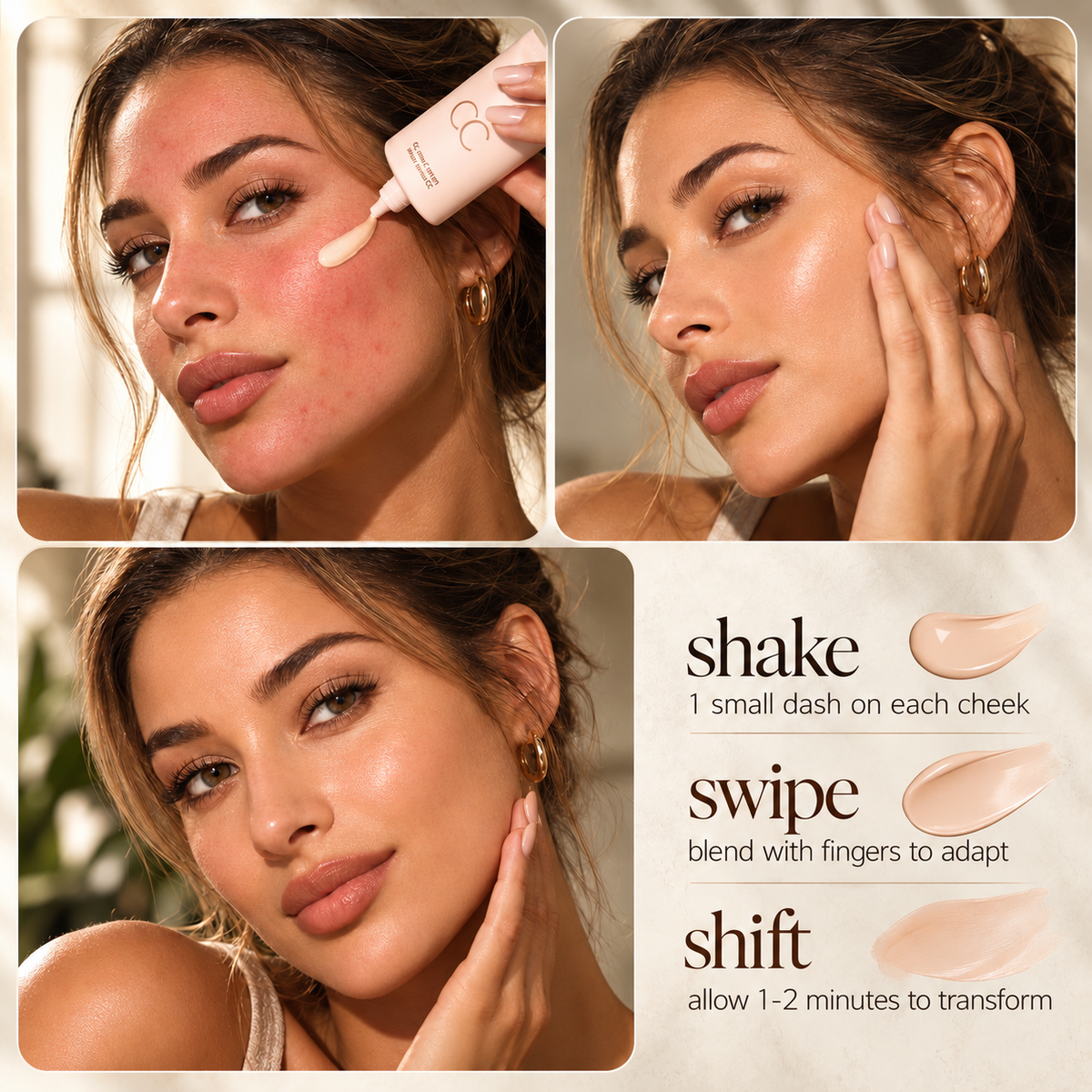 CC Tinted Serum | Goes On White, Becomes Your Shade