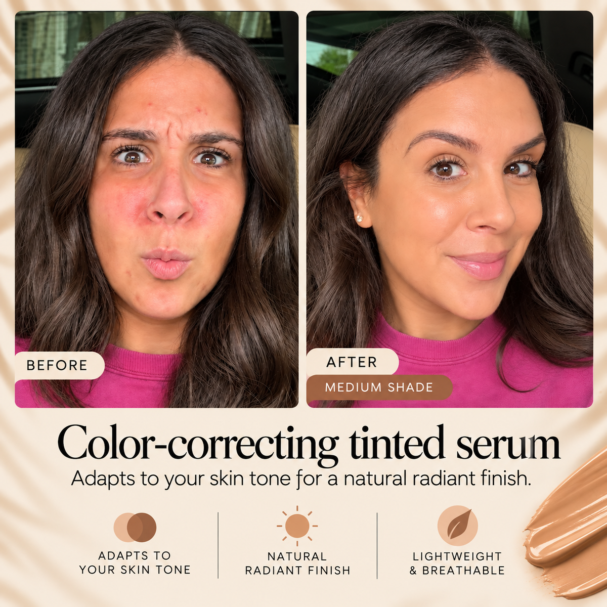 CC Tinted Serum | Goes On White, Becomes Your Shade